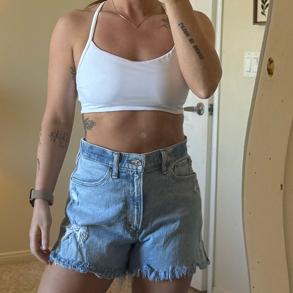 Abercrombie & Fitch Curve Love Mom Shorts